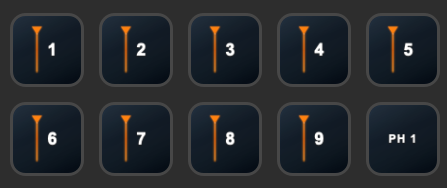 Colossus playheads Stream Deck layout